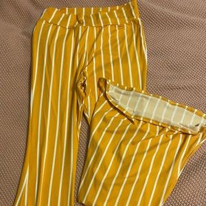 Yellow bell bottoms